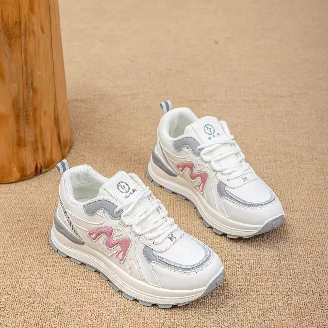 3CM网面休闲运动鞋女款2025夏季新款上新百搭轻便舒适阿甘鞋女