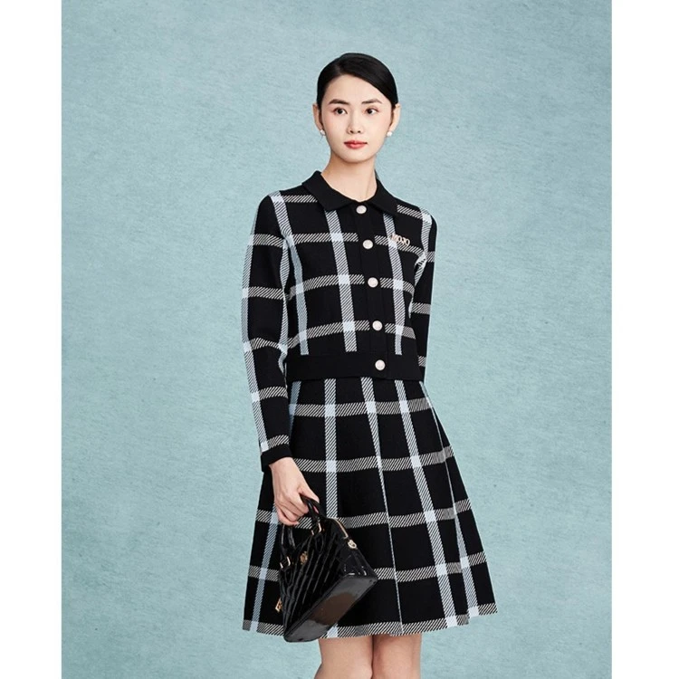 新款气质针织半裙黑色-MJEC14KSK709B11/zb