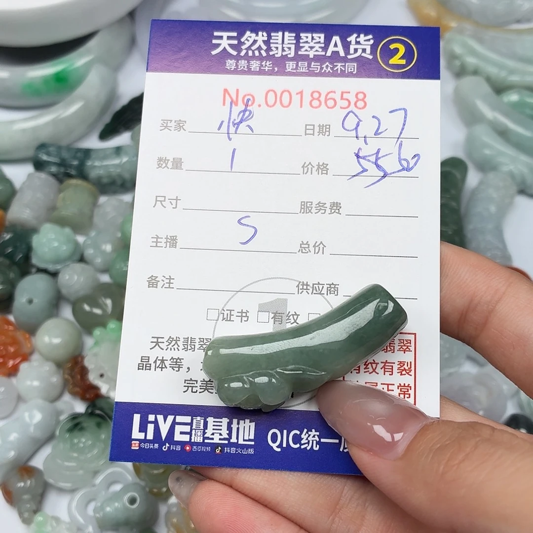 快***。翡翠未镶嵌颈饰24