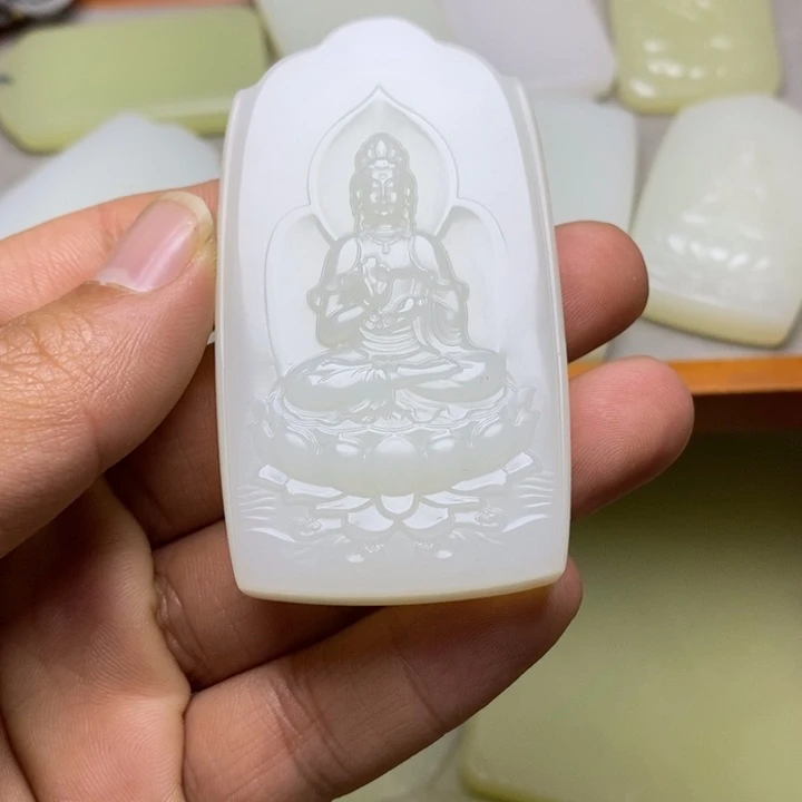 观音卡 （4×7）39.6×69.6 厚度 13+精品 47 大号观音 高货精工精雕