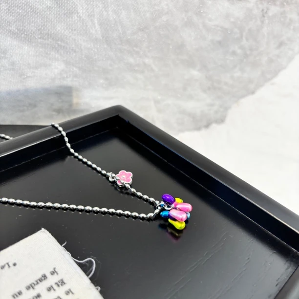 铜合金项链 彩色气球狗项链XL3453