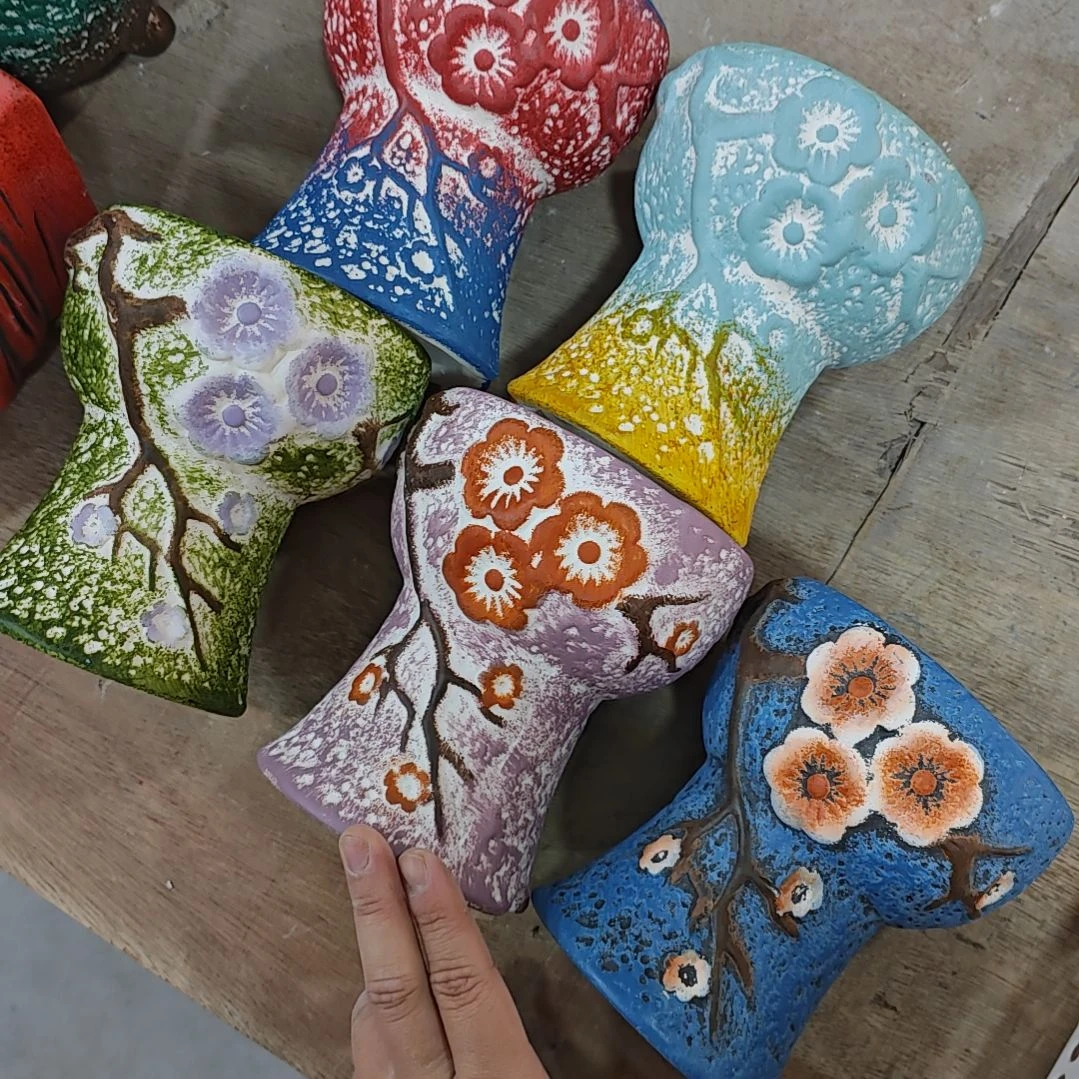 红陶吸水透气的白陶花盆凑满12发货