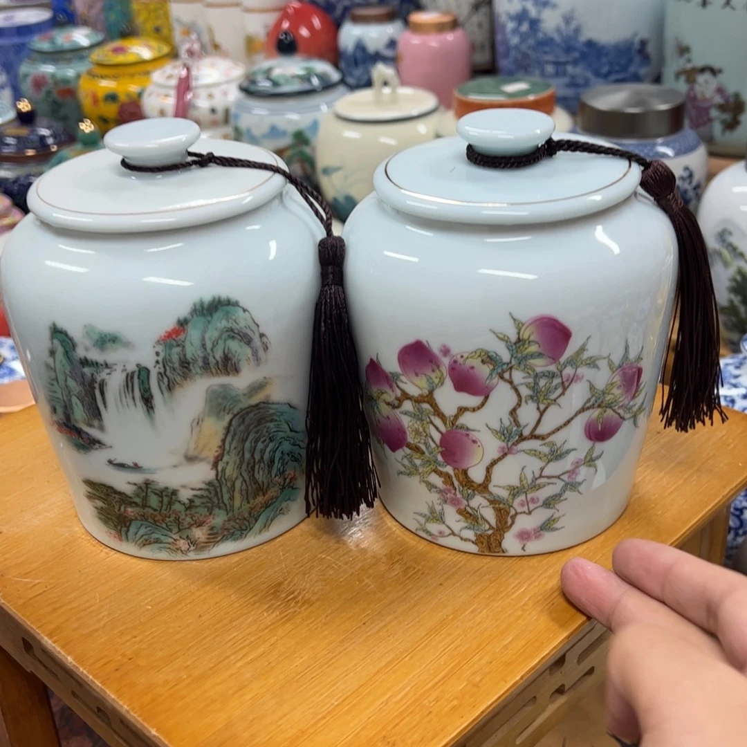 高端定制茶叶罐陶瓷