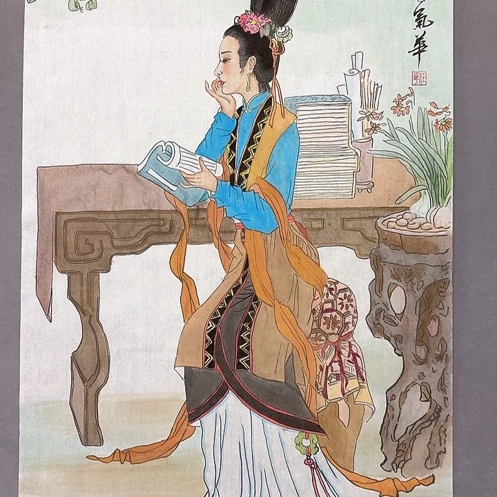 国画亲笔手绘放心去藏