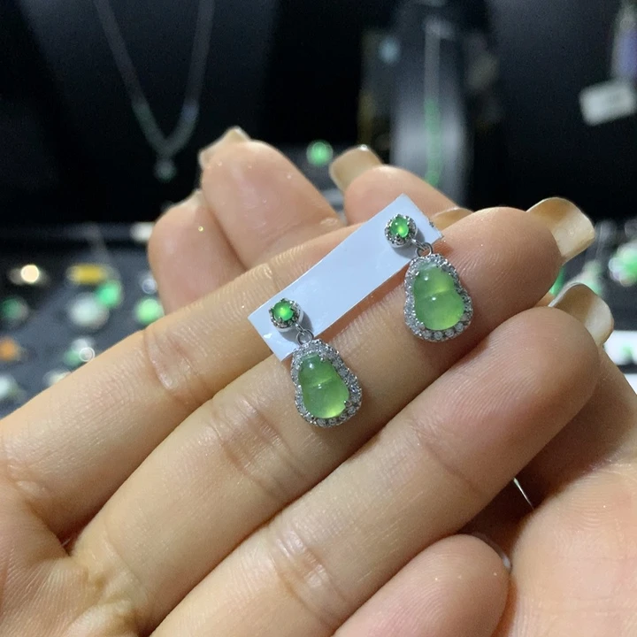 翡翠银S925镶嵌戒指