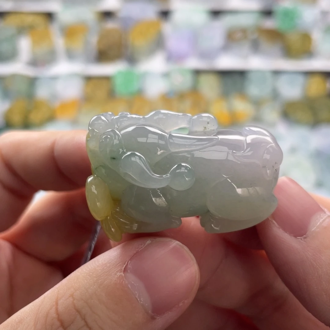 翡翠未镶嵌颈饰貔貅16