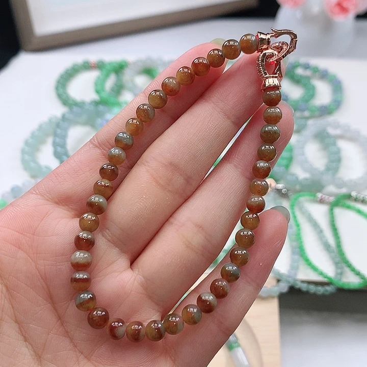 未镶嵌手链翡翠手链5.2mm