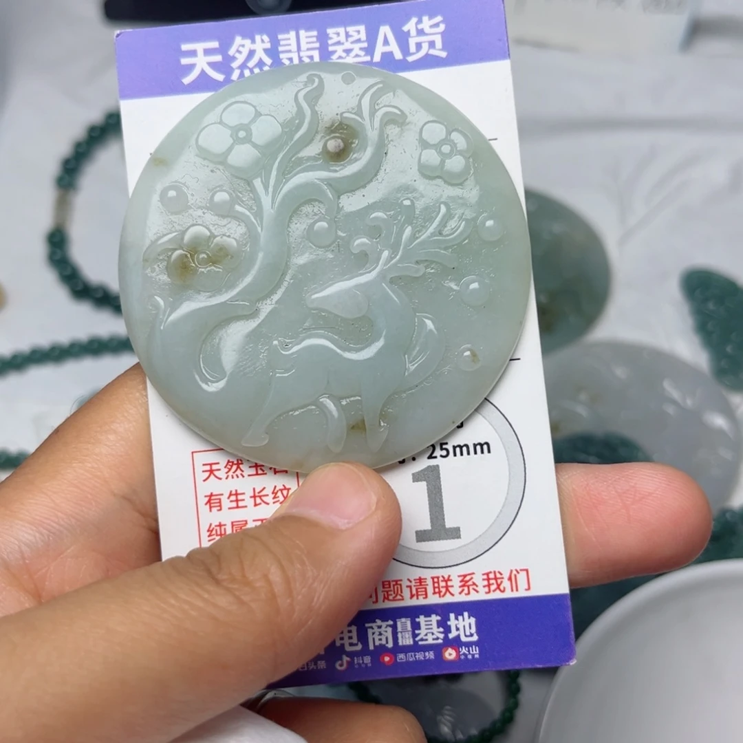 颈饰未镶嵌翡翠挂件
