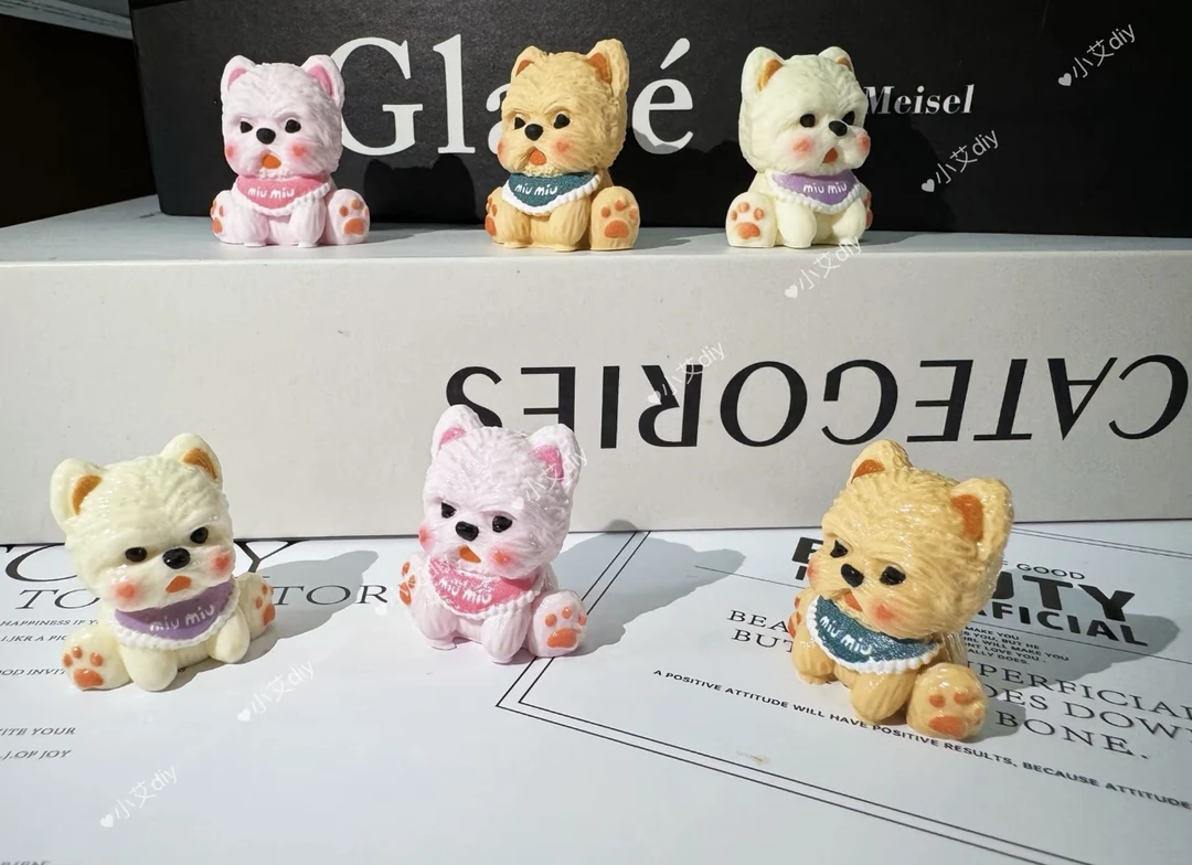 【小艾定制款】围兜小狗定制树脂配件diy