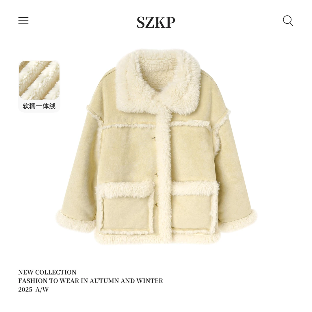 SZKP冬季新款女童加绒厚款保暖外穿上衣儿童外套XJYD557661