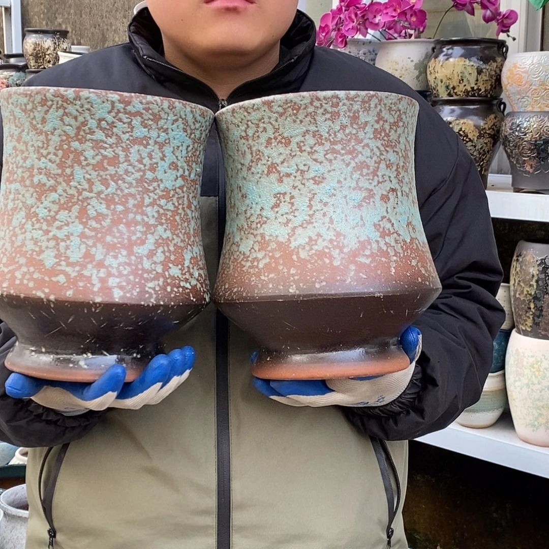 紫砂花盆口19高24福利