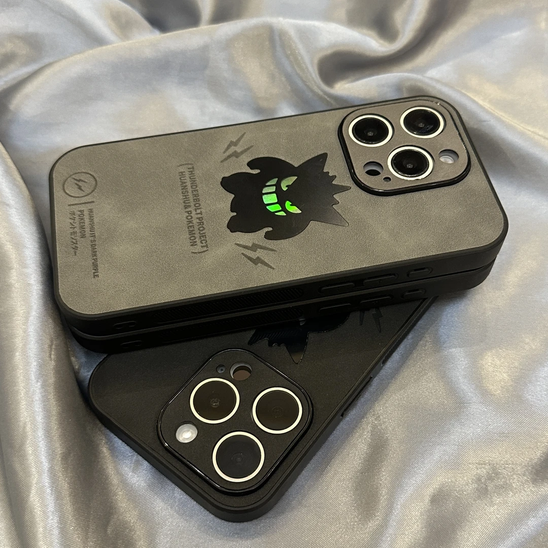 翻毛炫酷镭射耿鬼适用iPhone16手机壳14promax苹果15耐脏12软13