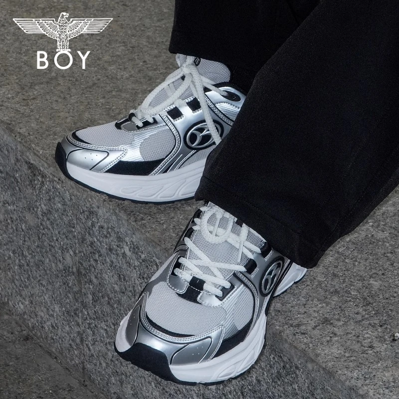 BOYLONDON【陨石】25新款秋季潮流情侣休闲复古运动老爹鞋N79020