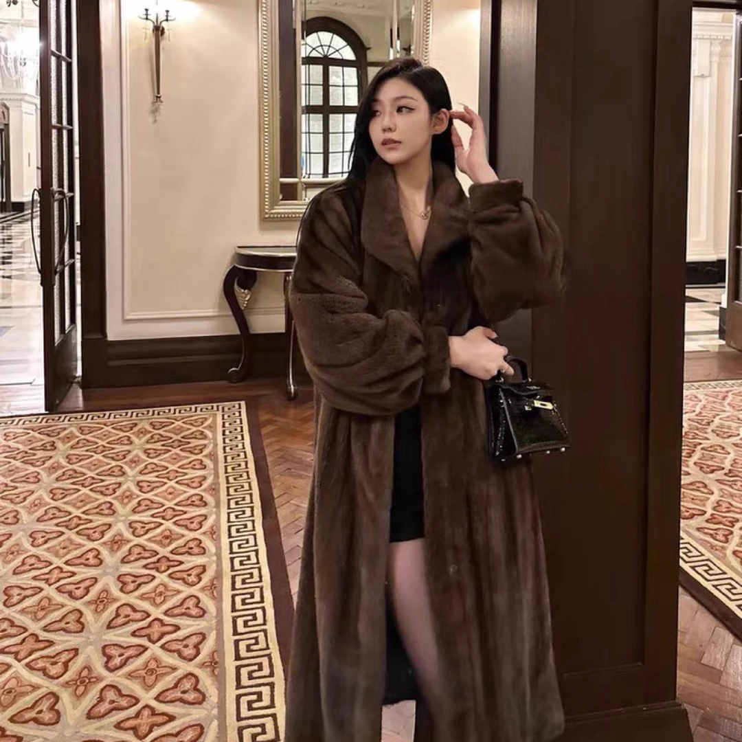 长款立玲百搭毛毛外套