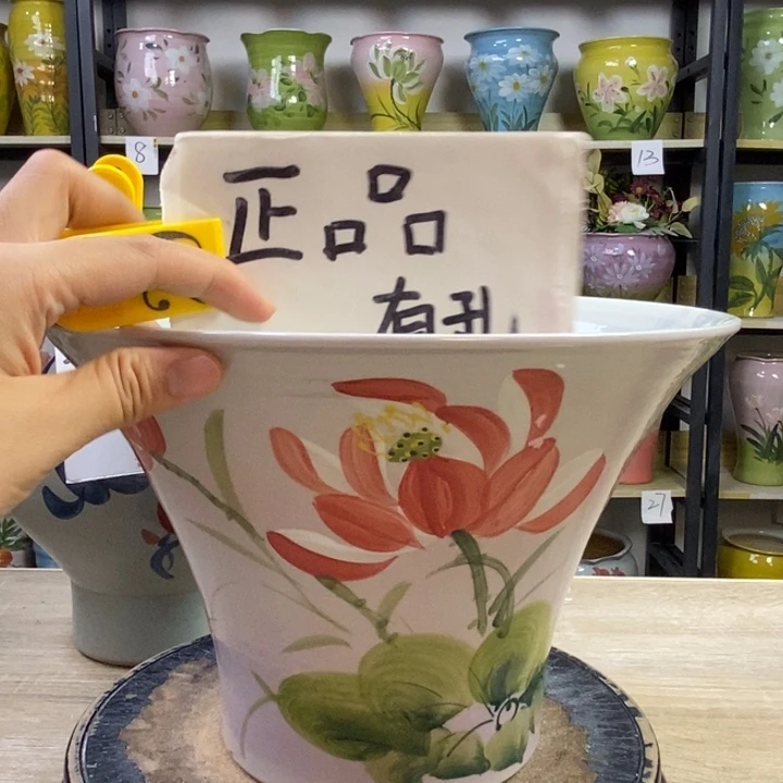 景德镇高温陶瓷花盆