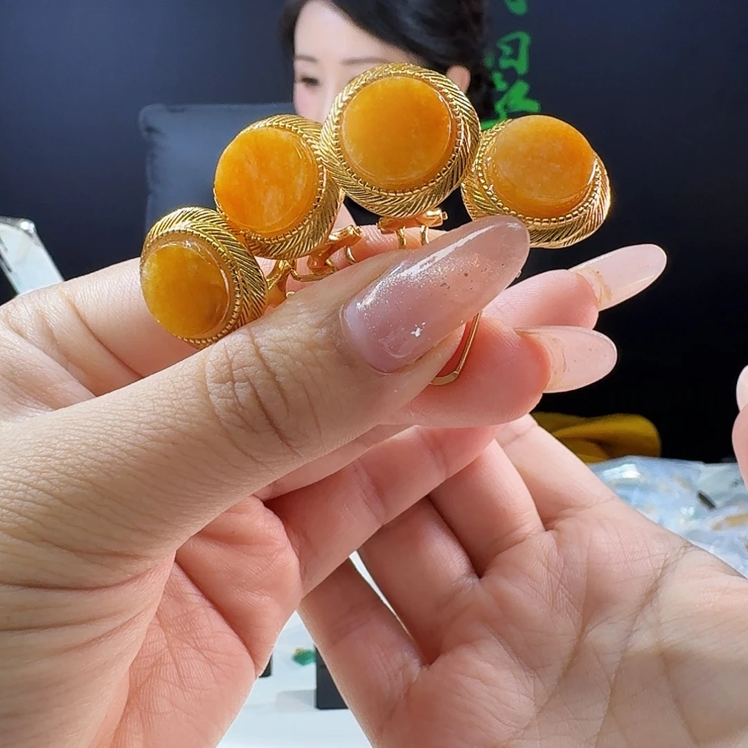 翡翠银S925镶嵌耳饰多样性发货发其一发一对925镶嵌