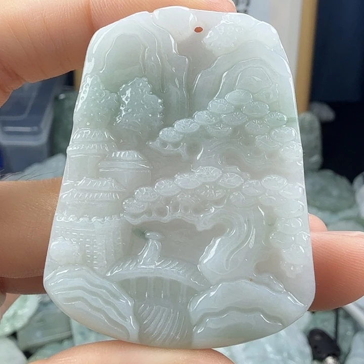 翡翠未镶嵌颈饰翡翠