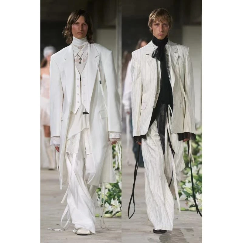 花花【002】XP057# 夏季潮奢男T恤轻奢时尚宽松休闲透气短袖设计师