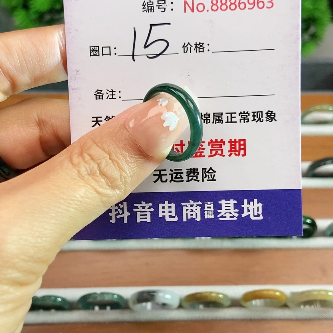 翡翠戒圈未镶嵌6963......