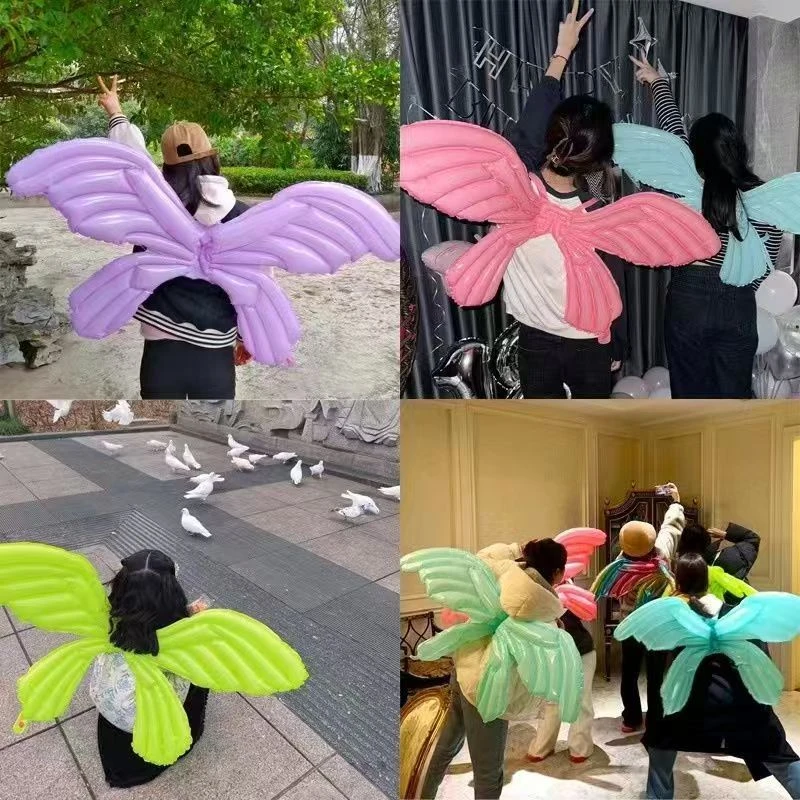 【陌上清香私拍】网红翅膀气球儿童充气装饰道具摆摊玩具气球