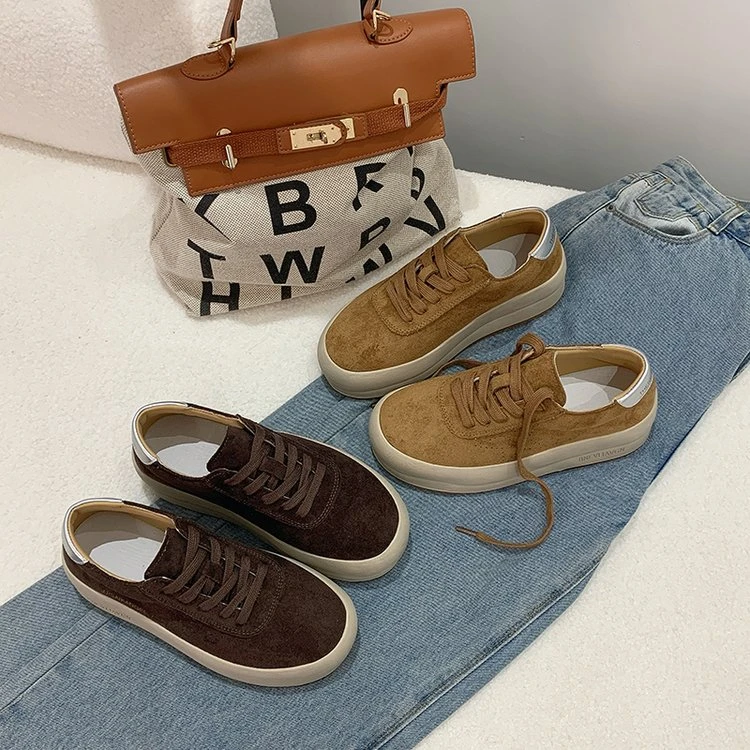 美拉德厚底星星鞋网红款百搭小众鞋子女款真皮女鞋春秋明星同款鞋