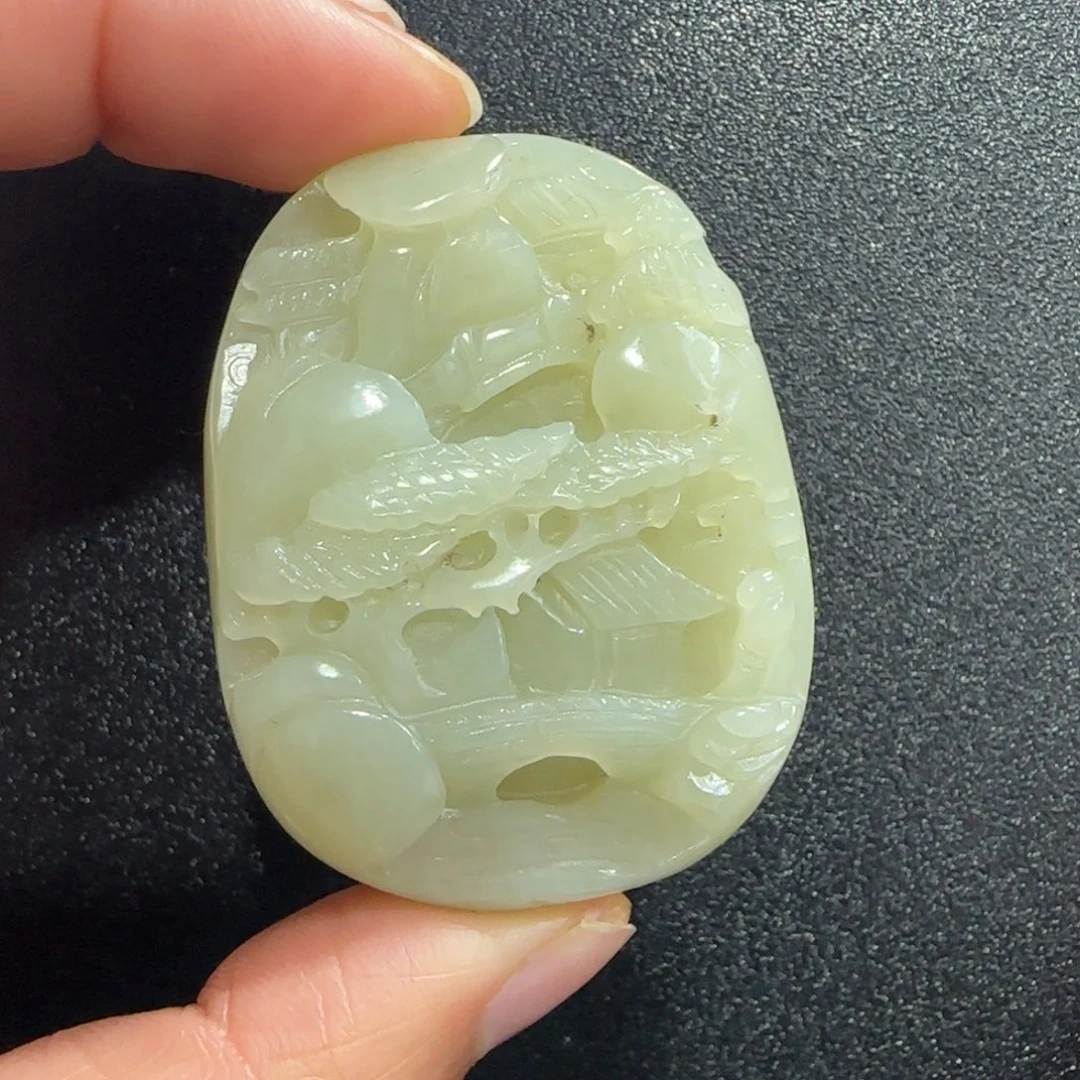 和田玉未镶嵌挂件