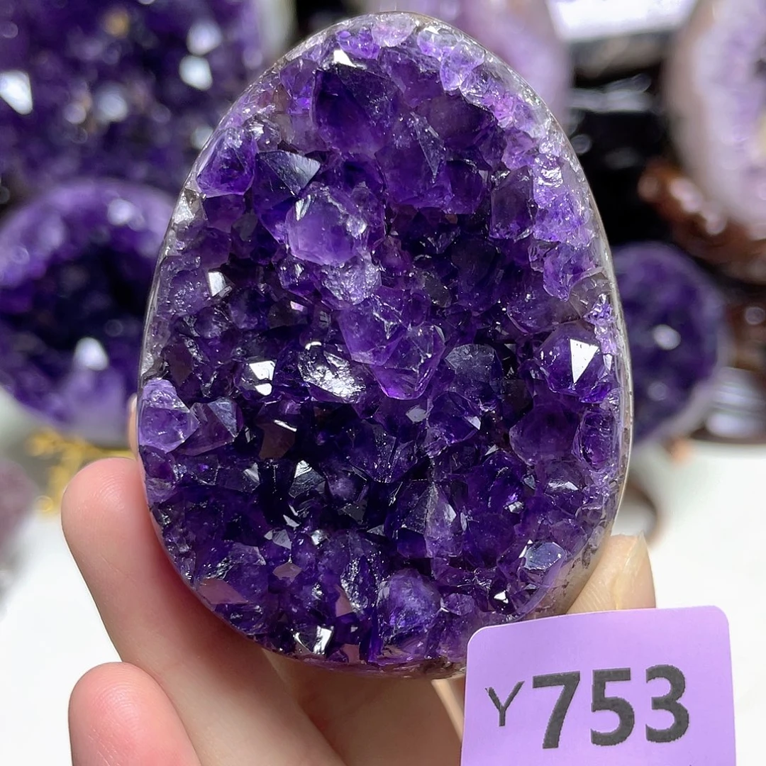 未镶嵌紫晶摆件晶震