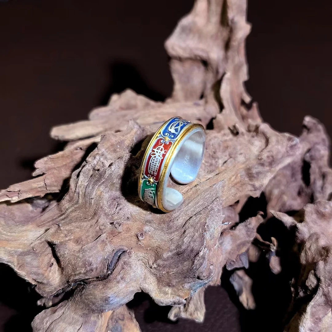 925银银制品 银饰戒指五造型开口戒D家YS-JZ143