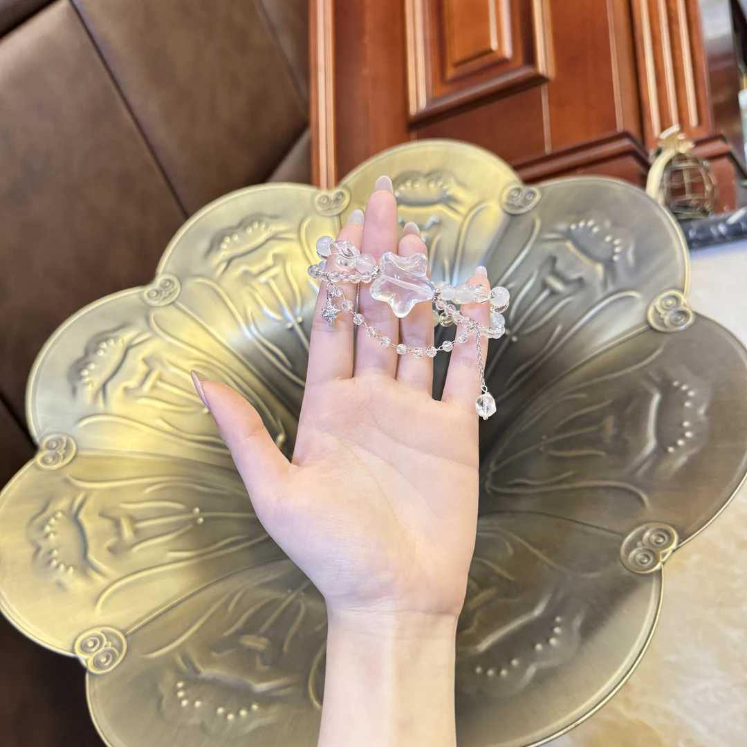 源源手作*白水五角星设计款手串F4-5