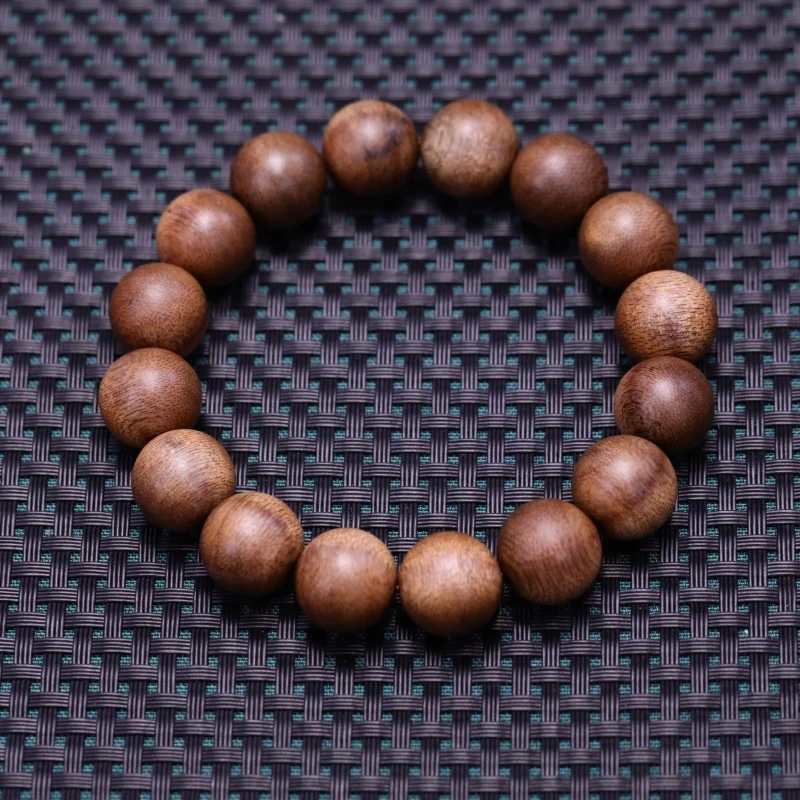 沉香【中国香魁】天然芽庄金丝蜜结白棋楠14mm沉水单圈xg9033052