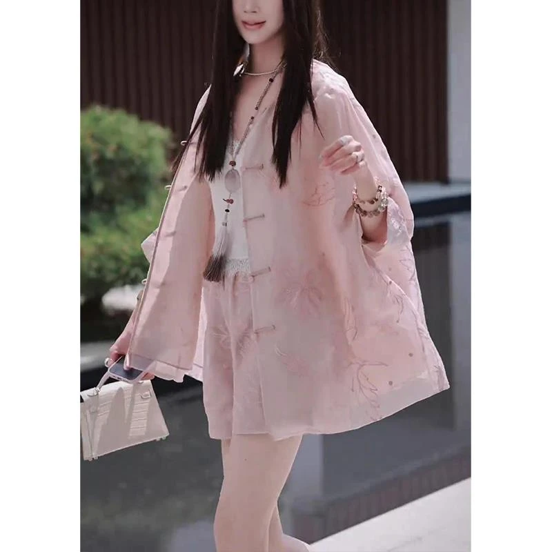 【NEXT女装】夏日绝美穿搭一整套小香风休闲洋气时尚减龄粉色衬衫