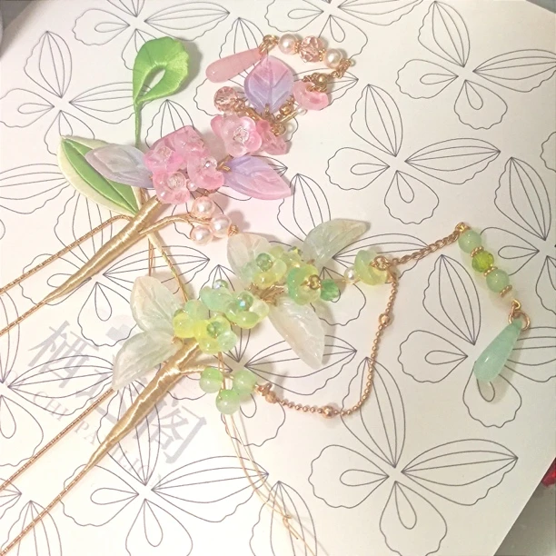 一池锦鲤 古风发簪（手工制品，默认微瑕）