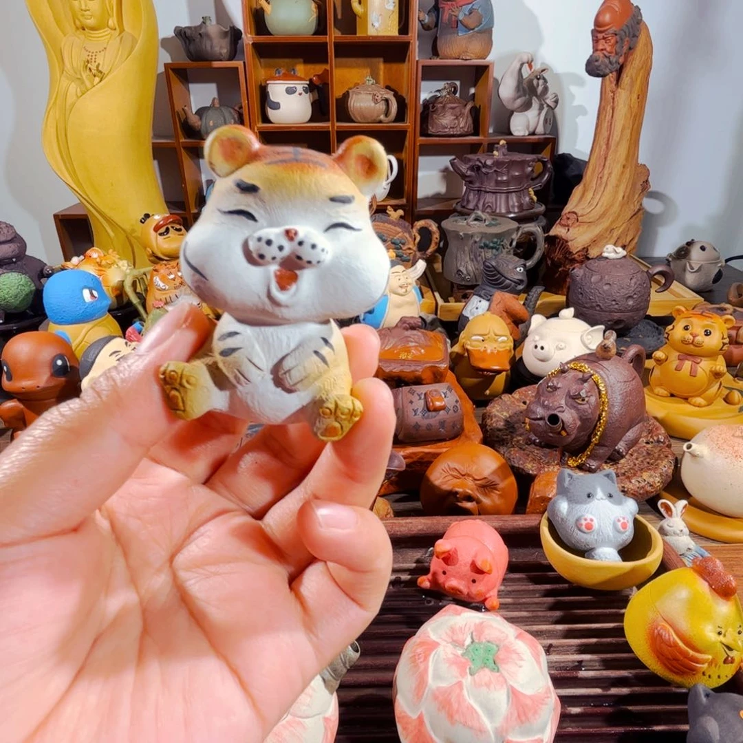 茶壶紫砂齐*胖纯手工制作过程就是