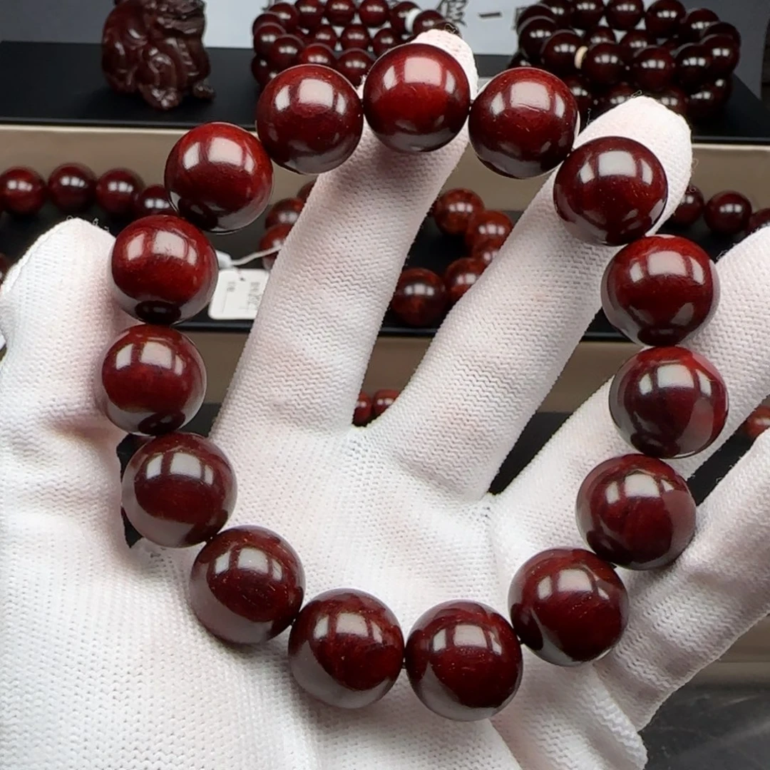 小叶紫檀手串/手链1.5金星