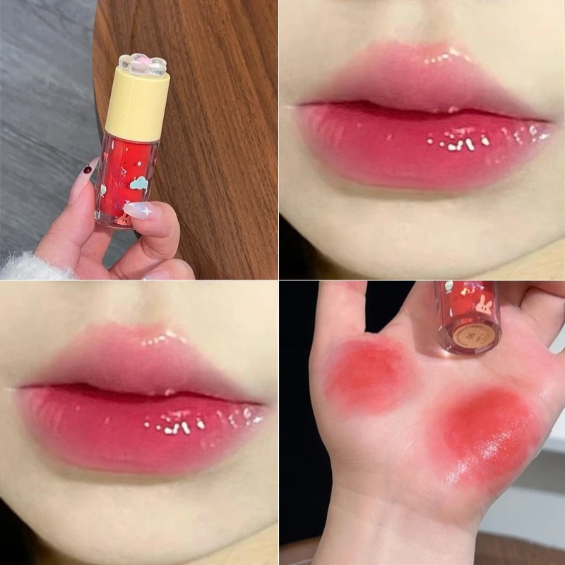 韩女蜜桃色镜面唇釉女团嫩妹色纯欲妆素颜显白日常百搭学生氛围感