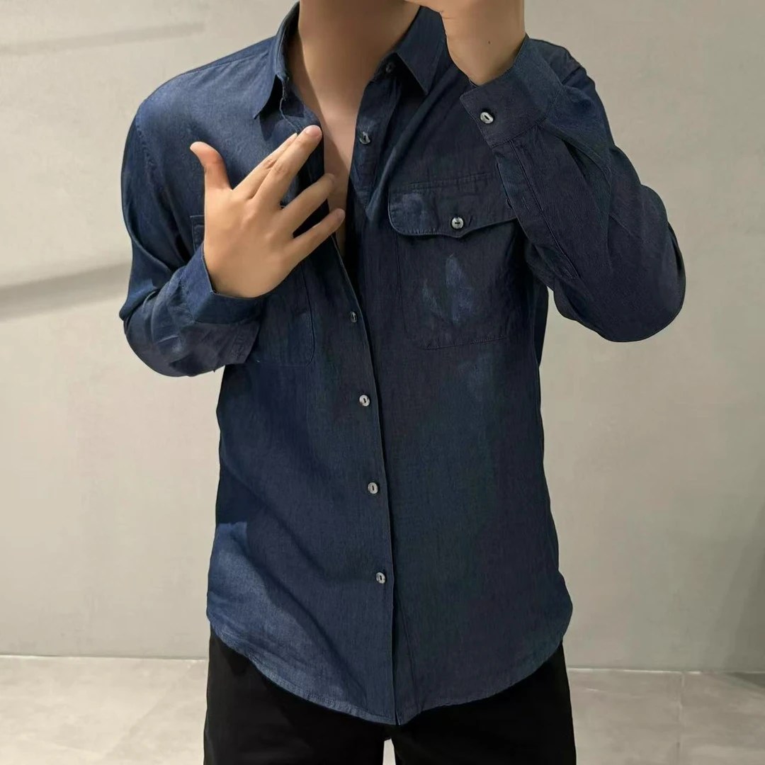 BLANDOO "福利款" 男士时尚百搭衬衫版天*丝外套56000