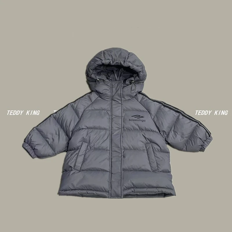 25年新款中小童童装韩版l连帽羽绒服TXB25668
