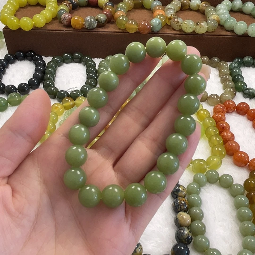 未镶嵌蛇纹石玉手串