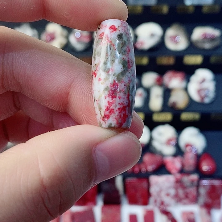 天然辰砂天然朱砂桶珠17