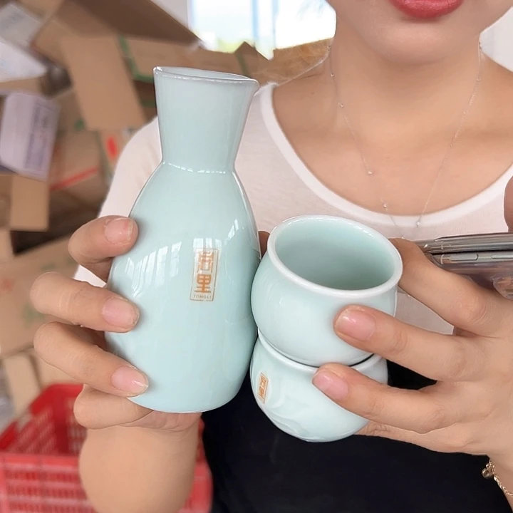 龙泉云间青瓷小米茶器