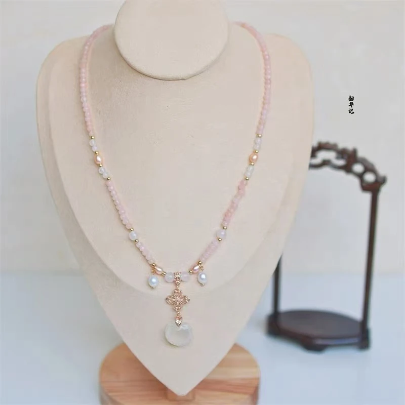 铜合金项链 宝宝锁软璎珞项链温柔汉服旗袍古风项链