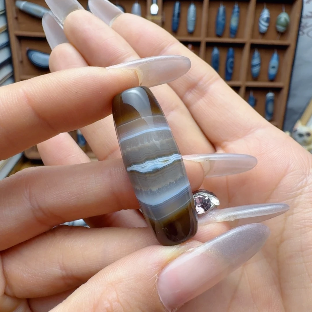 玛瑙/玉髓未镶嵌锁骨