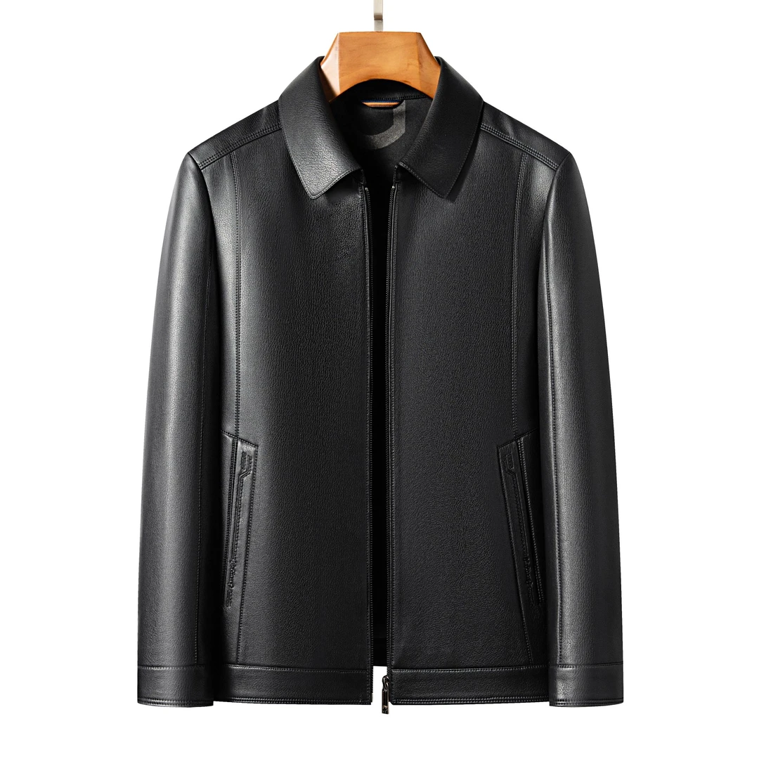 2025高品质春秋款男士时尚休闲商务翻领立领气质显瘦帅气外套夹克