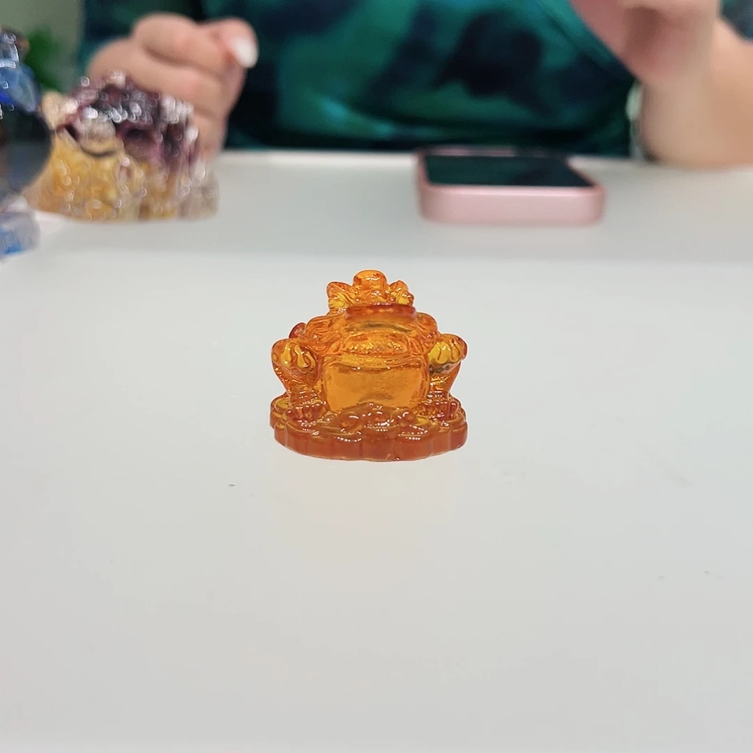 【闪购商品】琉璃手工艺品金蟾