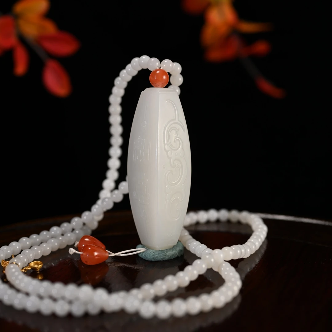 Lot8838和田玉白玉勒子挂件/杭拍