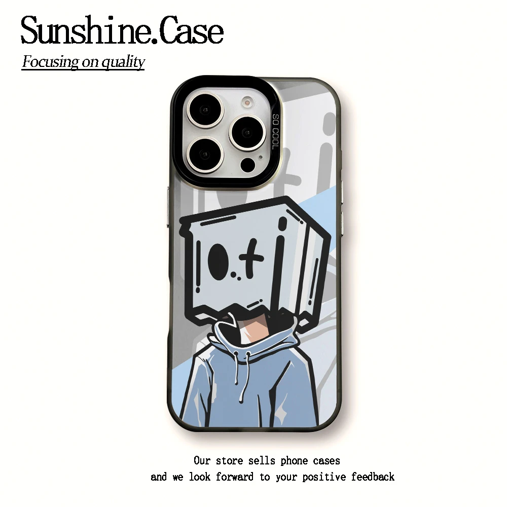 【彩银】XO男孩适用于苹果16promax华为vivo小米oppo防摔手机壳