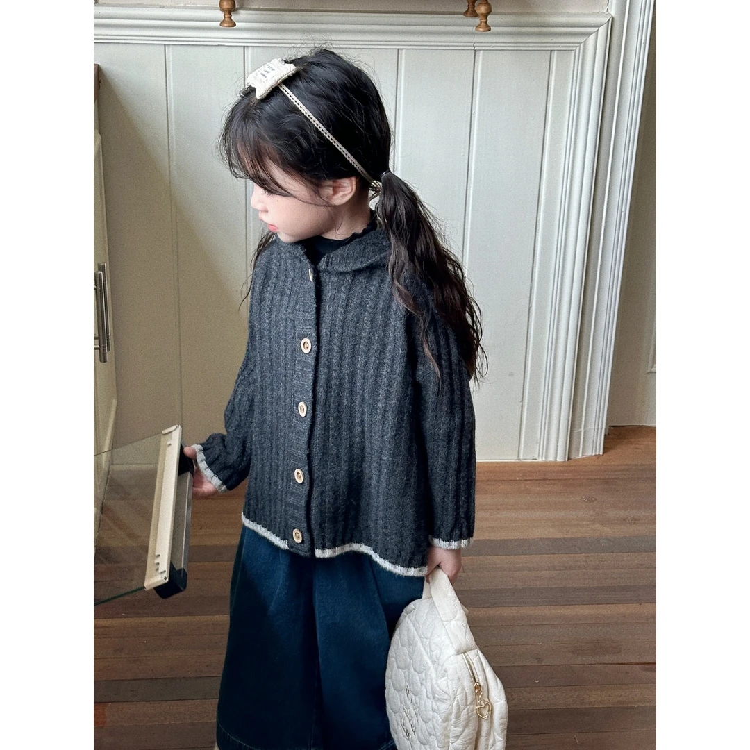 【森许】儿童秋季休闲连帽毛衣开衫-407