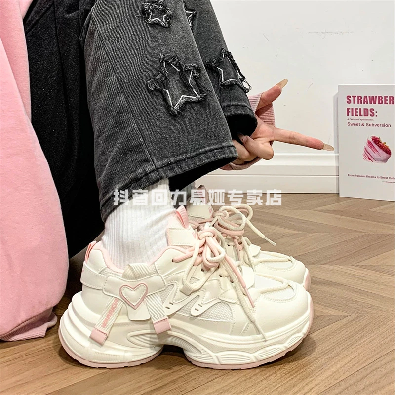 回力超轻跑步鞋厚底透气老爹鞋原宿爆款女鞋春季新款运动休闲鞋女