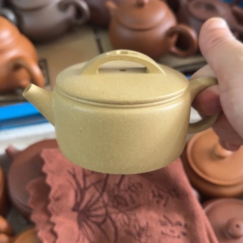 茶壶紫砂梨皮本绿150cc