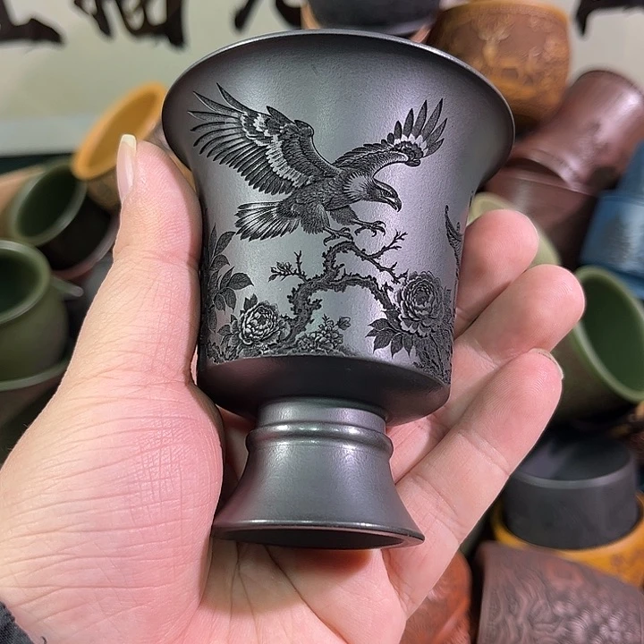 茶杯紫砂全手工紫砂主人杯